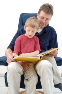 dad and son with album (2)