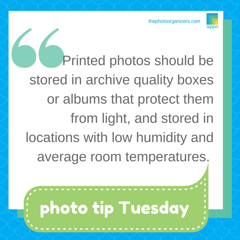 Photo Tip Tuesday: Store print photos in safe boxes | ThePhotoOrganizers.com