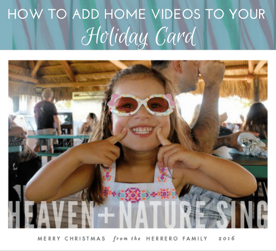 How To Add A Video To Your Holiday Card | ThePhotoOrganizers.com