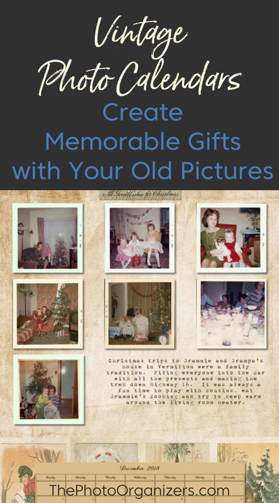 Vintage Photo Calendars: Create Memorable Gifts with Your Old Pictures | ThePhotoOrganizers.com