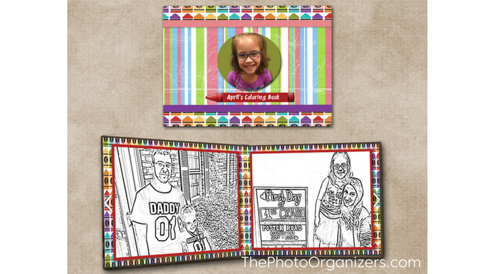 A Personalized Coloring Book For the Child Who Has Everything | ThePhotoOrganizers.com