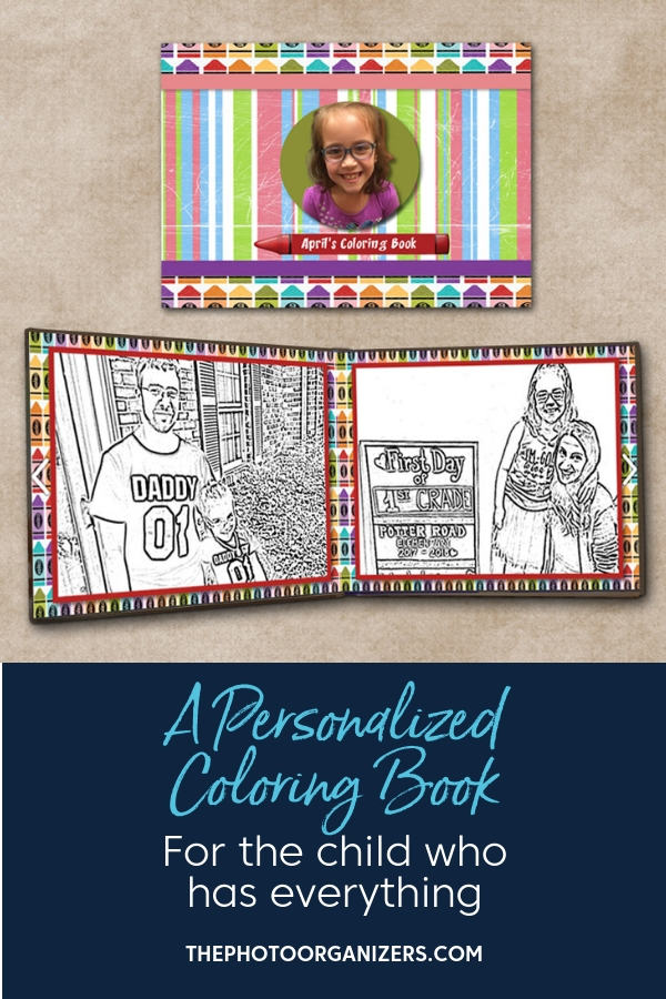 A Personalized Coloring Book For the Child Who Has Everything | ThePhotoOrganizers.com