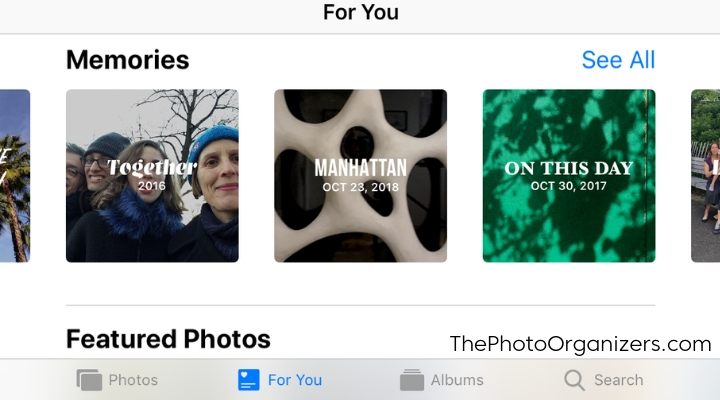 Apple Photos: Finding Your Pictures More Easily with iOS12 | ThePhotoOrganizers.com